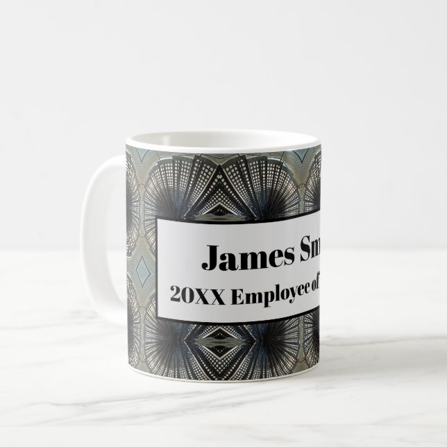 Taza De Café Reconocimiento de valoración de empleado del año (Anverso izquierdo)
