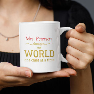 Taza De Café Reconocimiento del profesorado de vuelta a la escu