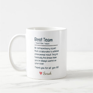 Taza De Café Reconocimiento Personalizado al Mejor Equipo