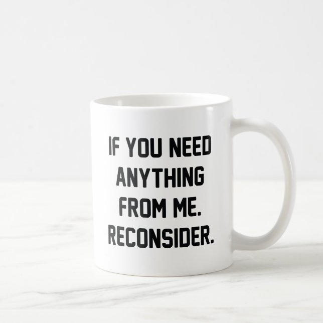 Taza De Café Reconsiderar (Derecha)