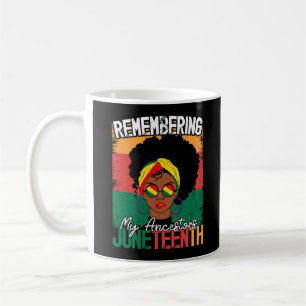 Taza De Café Recordando a mis antepasados el decimoctavo Día de