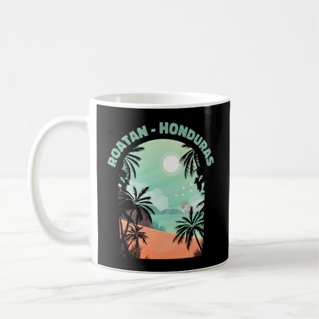 Taza De Café Recordatorio de Roatan Honduras (Izquierda)