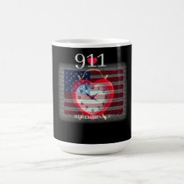 TAZA DE CAFÉ RECORDATORIO DEL 911