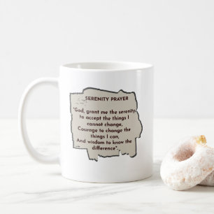 Taza De Café Recordatorio diario de la oración de la serenidad