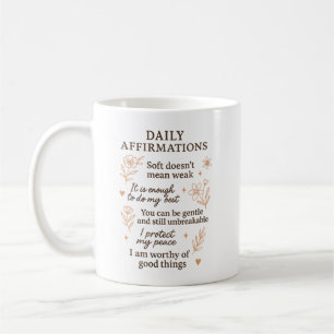 Taza De Café Recordatorio diario de salud mental Sanación de