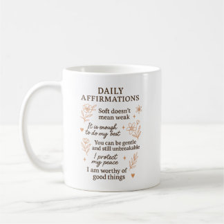 Taza De Café Recordatorio diario de salud mental | Sanación de