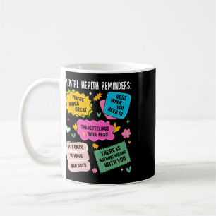 Taza De Café Recordatorios de Salud Mental