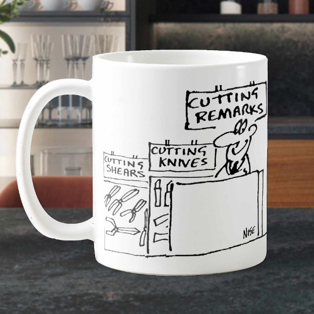 Taza De Café Recortar comentarios en un almacén de hardware. Di (Subido por el creador)
