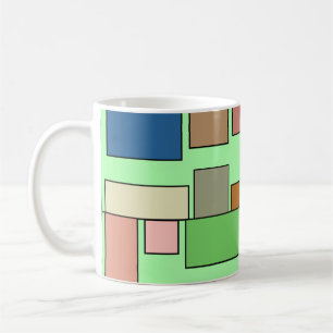 Taza De Café Rectángulos de Boho