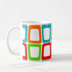 Taza De Café Rectángulos desgastados Café Mug