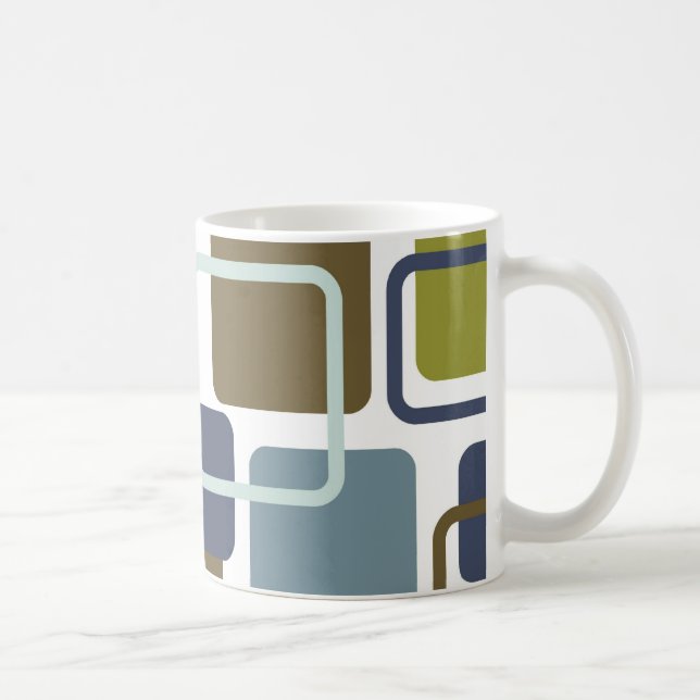 Taza De Café Rectángulos modernos 1 de Eames (Derecha)