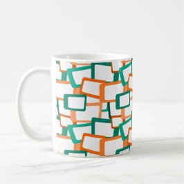 Taza De Café Rectángulos modernos de mediados del siglo