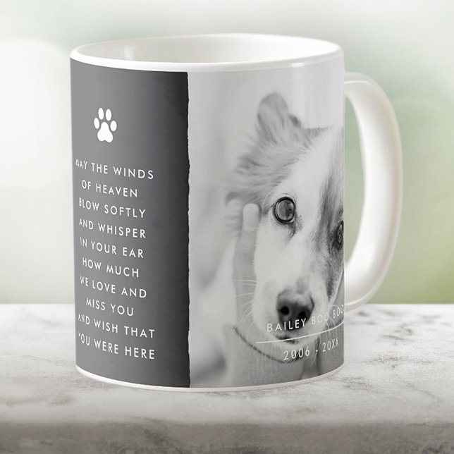 Taza De Café Recuento a memoria de mascotas Cita de fotografía  (Subido por el creador)