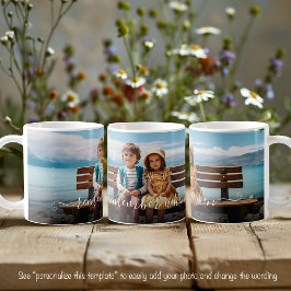Taza De Café Recuerda Cuando Texto de Plantilla de Foto Hermosa