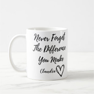 Taza De Café Recuerda Personalizado Nunca La Diferencia Que Mar
