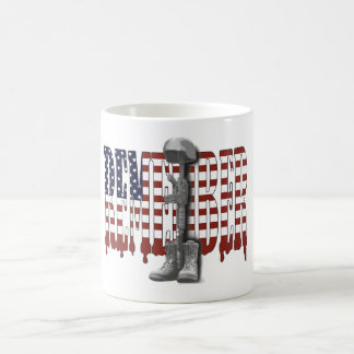 Taza De Café RECUERDE a nuestros héroes militares caidos