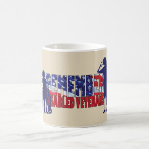 Taza De Café RECUERDE a nuestros veteranos discapacitados