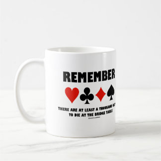 Taza De Café Recuerde Al Menos Mil Formas De Morir En Bridge