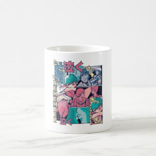 TAZA DE CAFÉ RECUERDE AMAR A ANIME VAPORWAVE