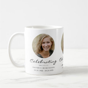 Taza De Café Recuerdo conmemorativo de celebración de la vida e