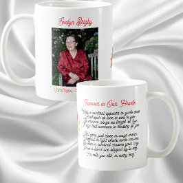 Taza De Café Recuerdo conmemorativo del poema del cardenal