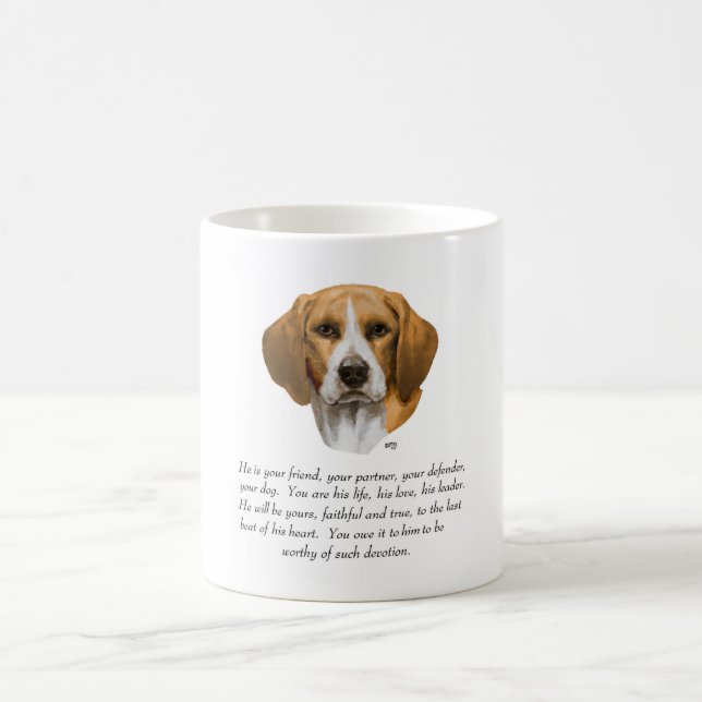 Taza De Café Recuerdo de Beagle MACHO (Centro)