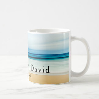 Taza De Café Recuerdo de boda de playa para parejas