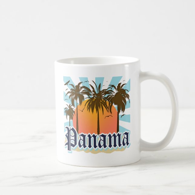 Taza De Café Recuerdo de ciudad de Panamá (Derecha)