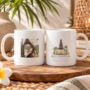 Taza De Café Recuerdo de fotos de luna de miel personalizadas e