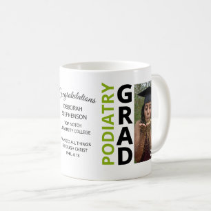 Taza De Café Recuerdo de graduación en fotografía de PODIATRÍA