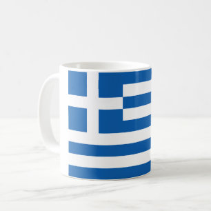Taza De Café Recuerdo de la bandera de Grecia