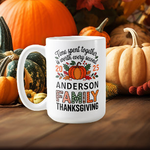 Taza De Café Recuerdo de la Cena de Acción de Gracias del Año y