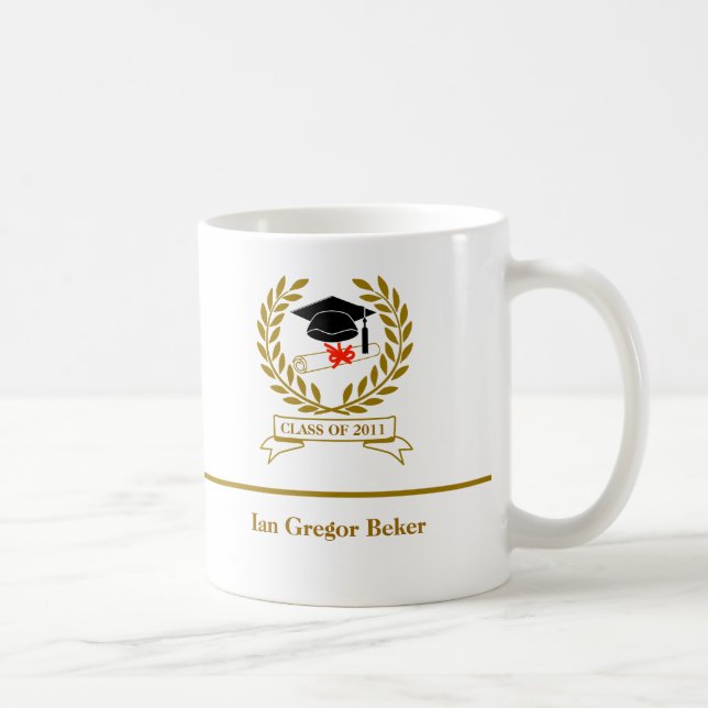 Taza De Café Recuerdo de la graduación (Derecha)