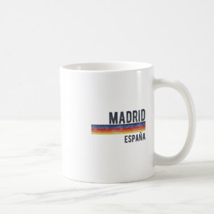 Taza De Café Recuerdo de la silueta de Madrid España Hombres Mu