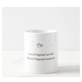Taza De Café Recuerdo de Mascota Amada Más Allá de las Palabras