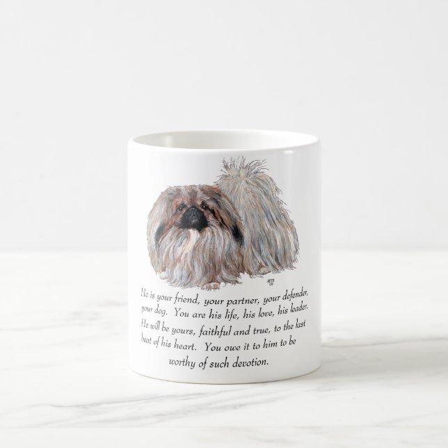 Taza De Café Recuerdo de Pekinés - MACHO (Centro)