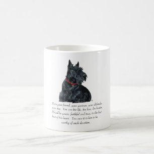 Taza De Café Recuerdo de Terrier Escocés - Perro MACHO
