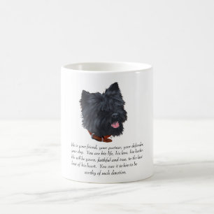 Taza De Café Recuerdo de Terrner de Cairn Negro - Macho