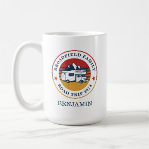 Taza De Café Recuerdo de viaje familiar en RV para papá
