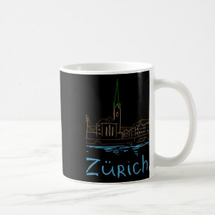 Taza De Café Recuerdo de Zurich Suiza para turistas Stic