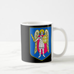 Taza De Café Recuerdo del Escudo de Armas de Kiev Ucrania Kyiv