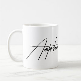Taza De Café Recuerdo estético de tipografía minimalista de Áms