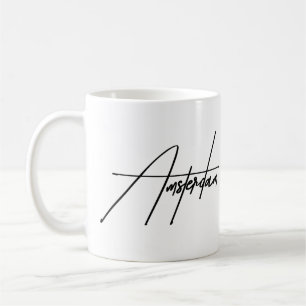 Taza De Café Recuerdo estético de tipografía minimalista de Áms