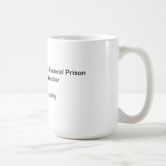 Taza De Café Recuerdo federal MU de la prisión de la Florida