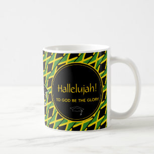 Taza De Café Recuerdo personalizado de graduación JAMAICA HALLE