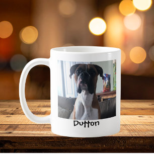 Taza De Café Recuerdo Personalizado de la Foto de tu Mascota