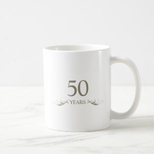 Taza De Café Recuerdo personalizado del 50 aniversario Regalo p