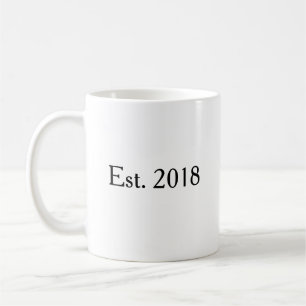 Taza De Café Recuerdo Personalizado del Año de Establecimiento