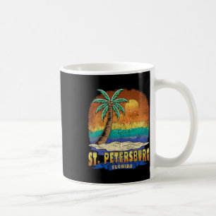Taza De Café Recuerdo perturbado de San Petersburgo Florida Vin