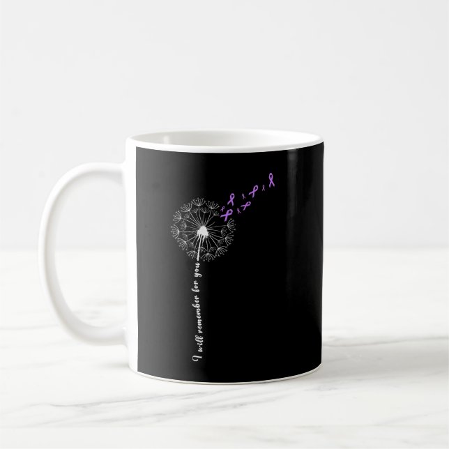 Taza De Café Recuerdo Por Ti Dandelion Alzheimer Awaren (Izquierda)
